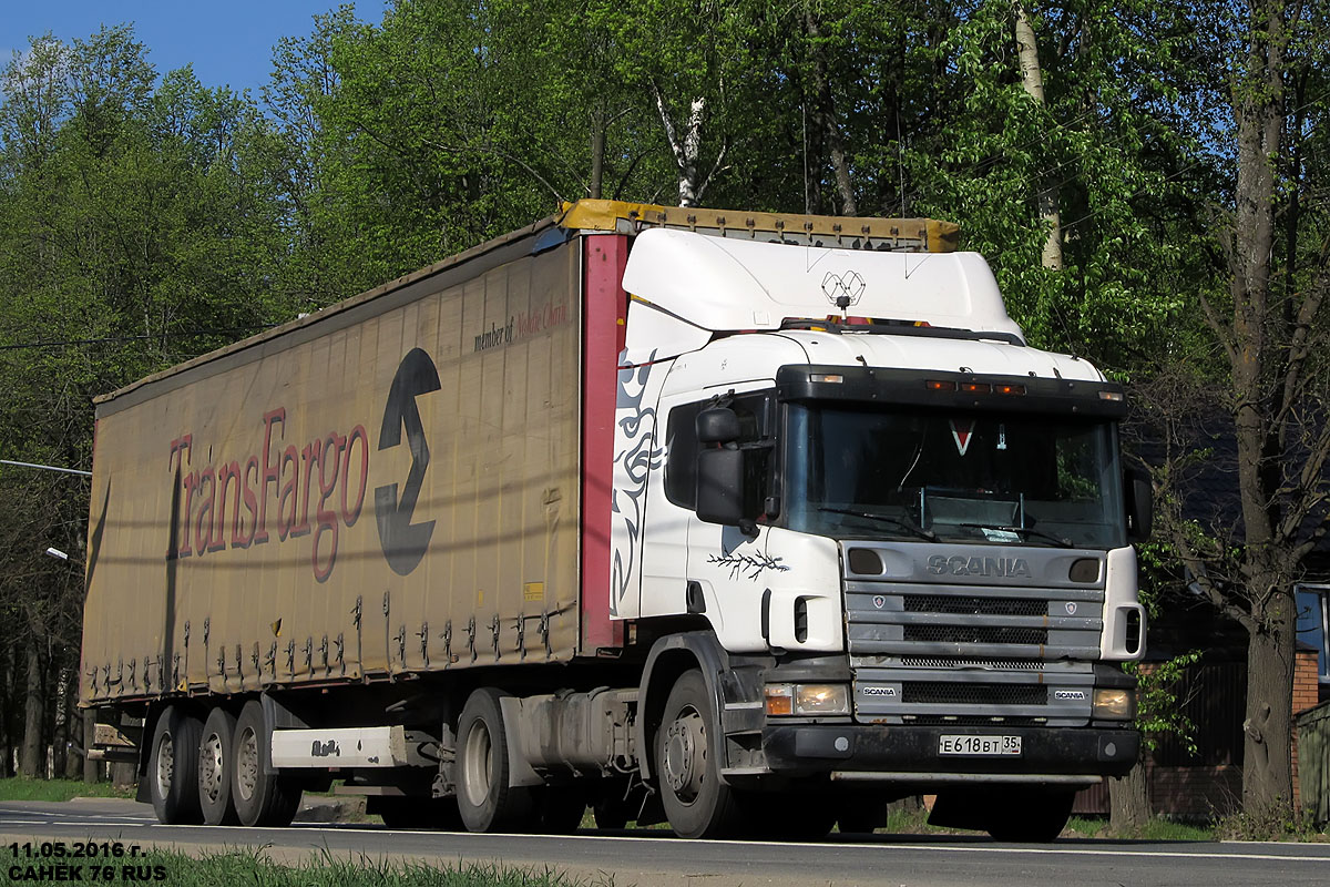 Вологодская область, № Е 618 ВТ 35 — Scania ('1996, общая модель)