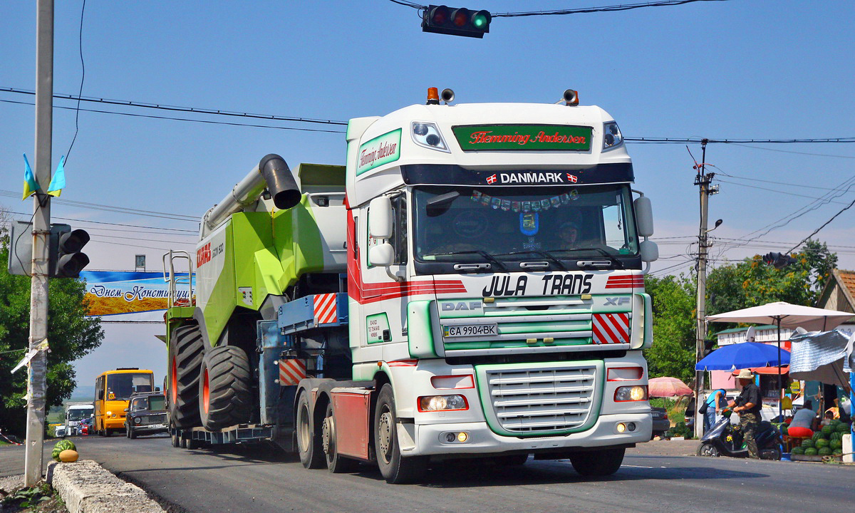 Черкасская область, № СА 9904 ВК — DAF XF105 FTG