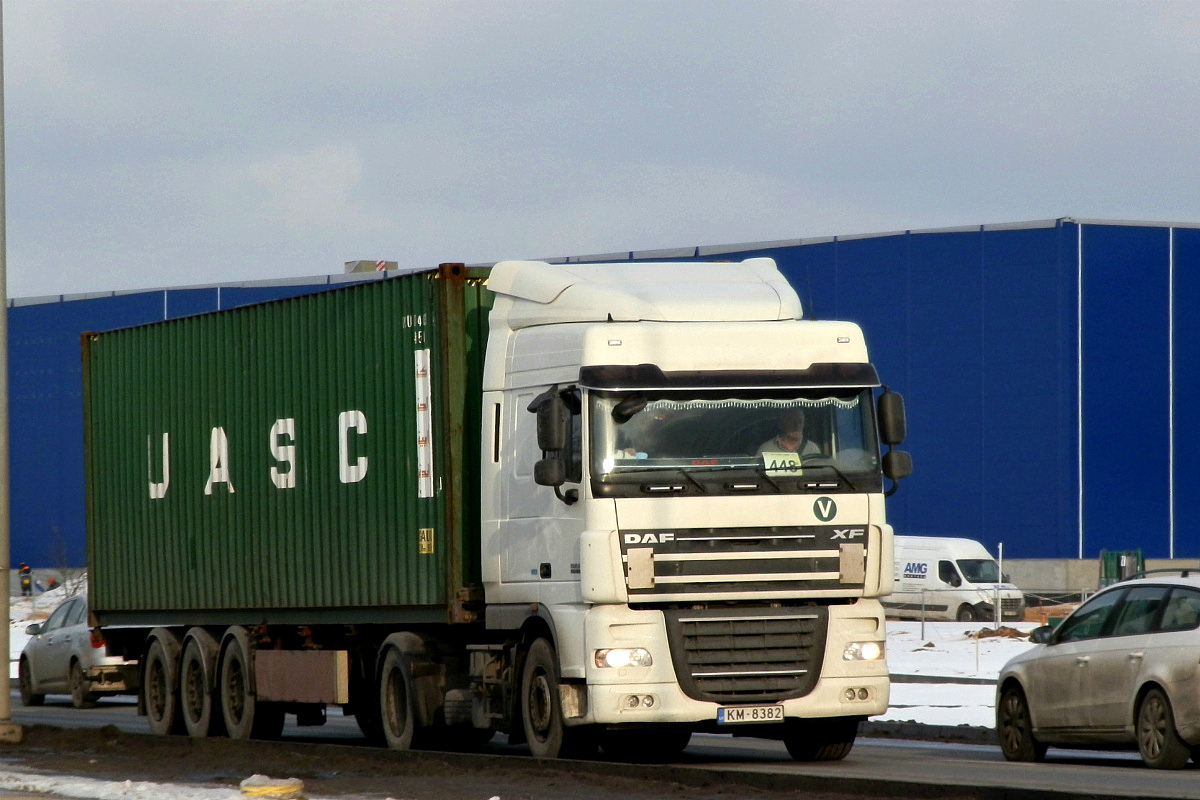 Латвия, № KM-8382 — DAF XF105 FT