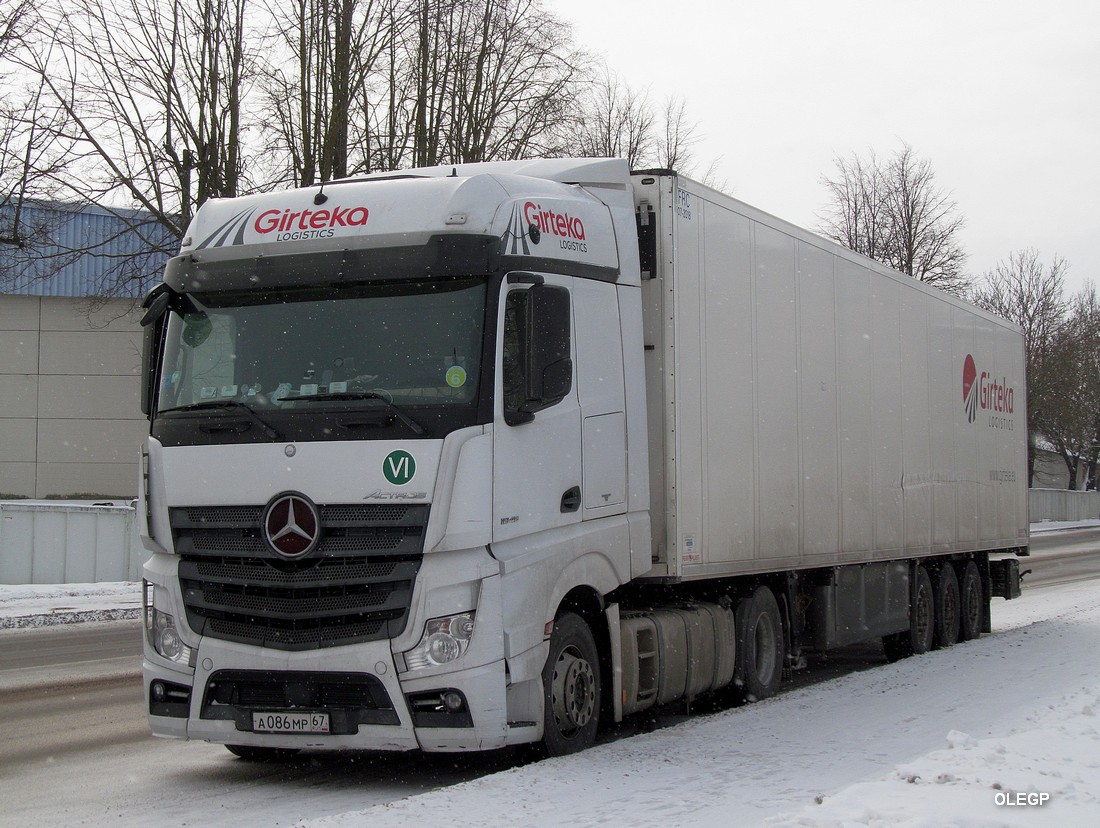 Смоленская область, № А 086 МР 67 — Mercedes-Benz Actros ('2011) 1845