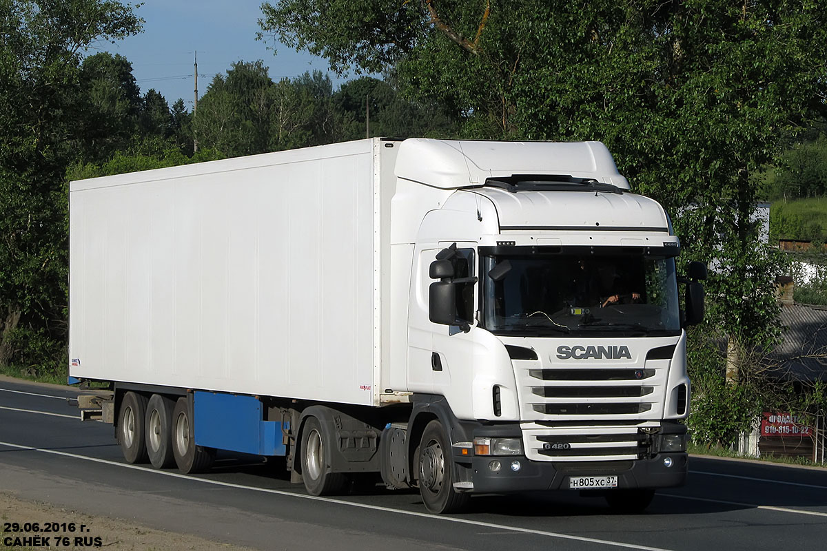 Ивановская область, № Н 805 ХС 37 — Scania ('2009) G420