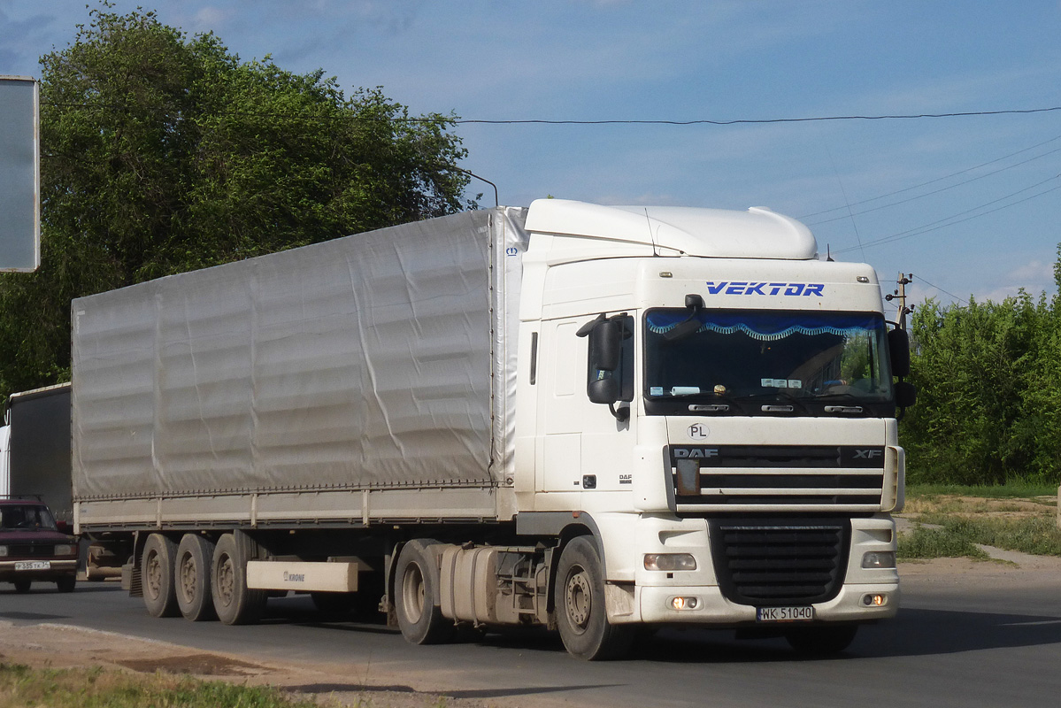 Польша, № WK 51040 — DAF XF105 FT