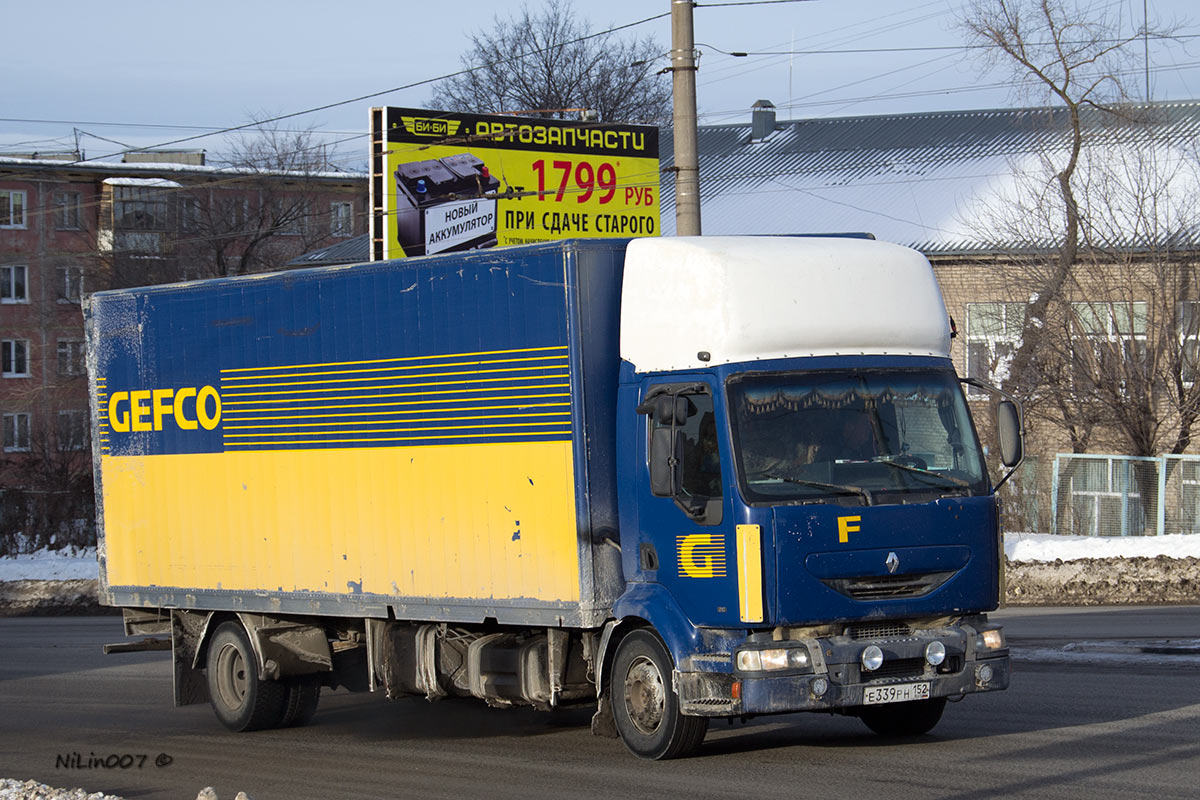 Нижегородская область, № Е 339 РН 152 — Renault Midlum