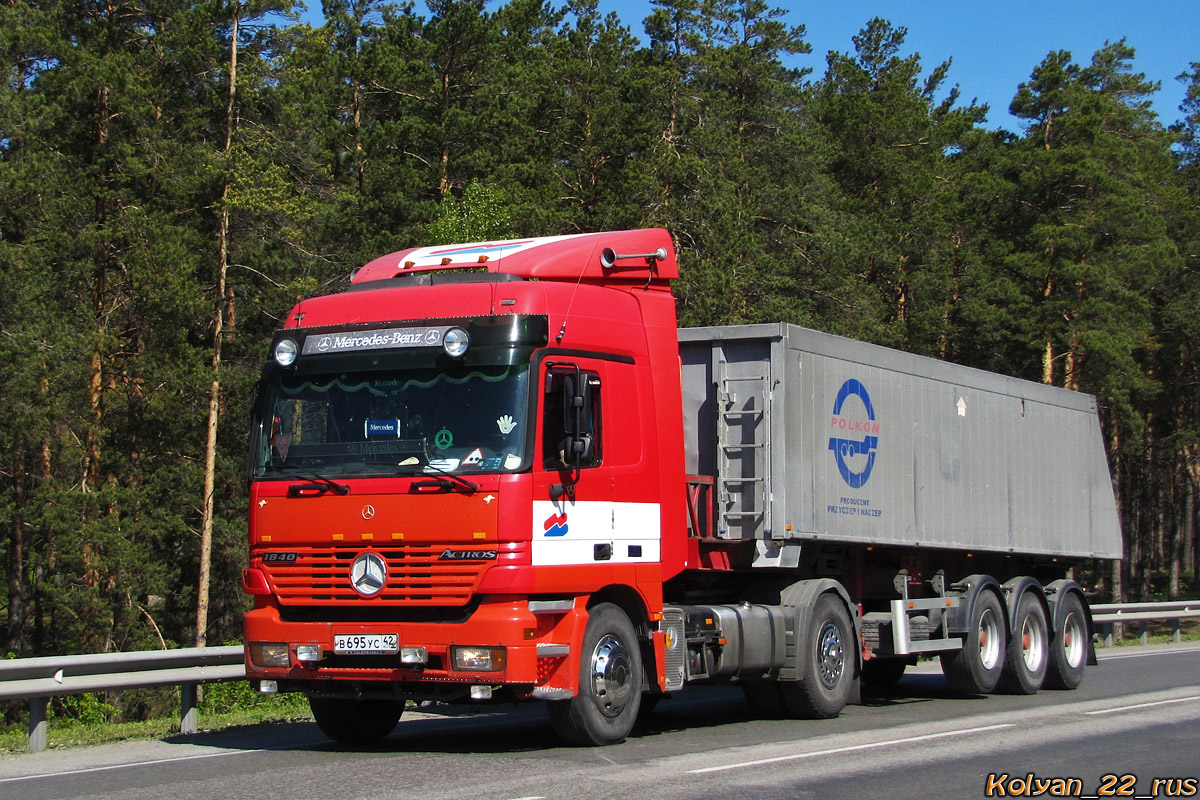 Кемеровская область, № В 695 УС 42 — Mercedes-Benz Actros ('1997) 1840