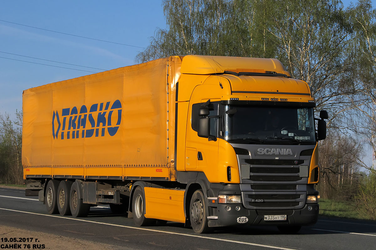 Московская область, № Х 335 НТ 190 — Scania ('2009) R420