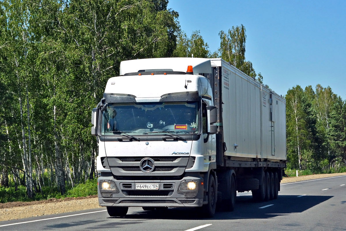 Красноярский край, № Р 649 ЕС 124 — Mercedes-Benz Actros '09 1844 [Z9M]