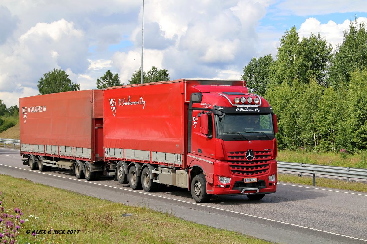 Финляндия, № EMN-177 — Mercedes-Benz Arocs (общ.м)