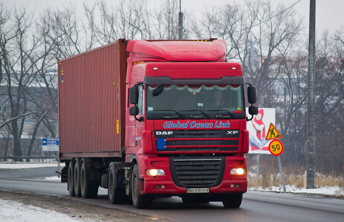 Одесская область, № ВН 5183 ЕО — DAF XF105 FT