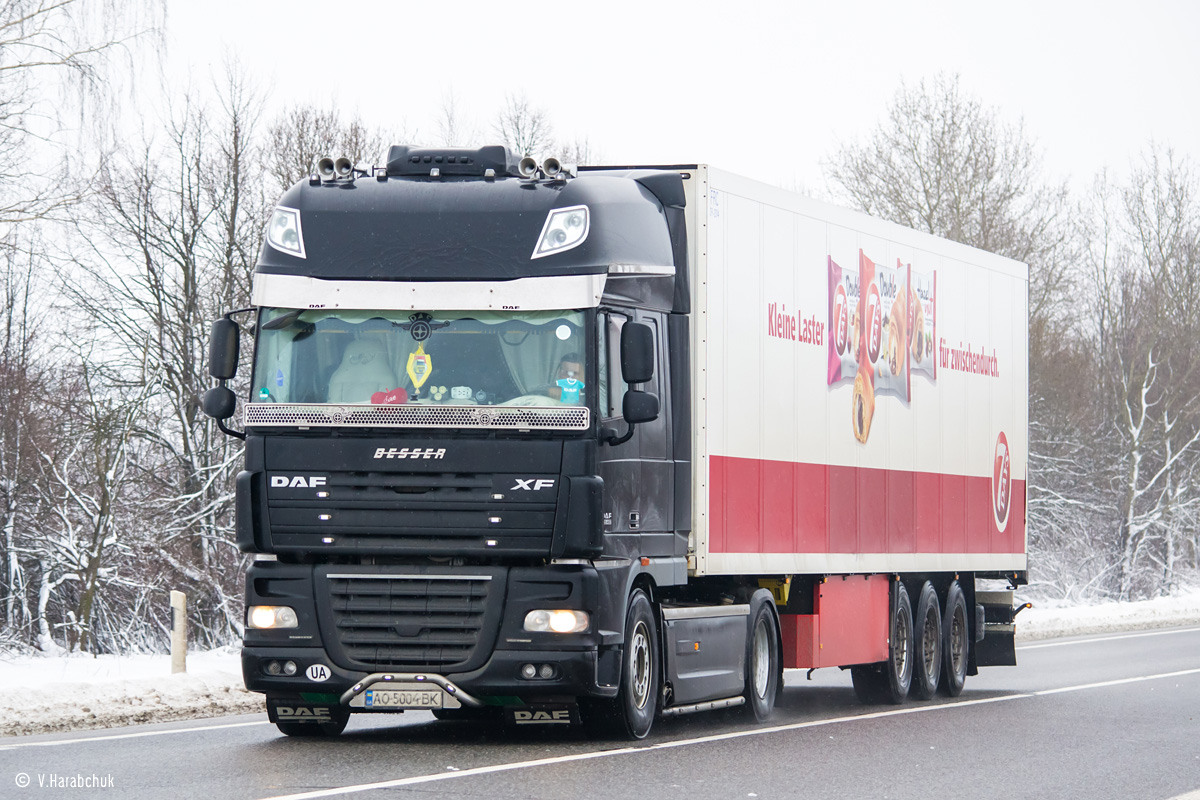 Закарпатская область, № АО 5004 ВК — DAF XF105 FT