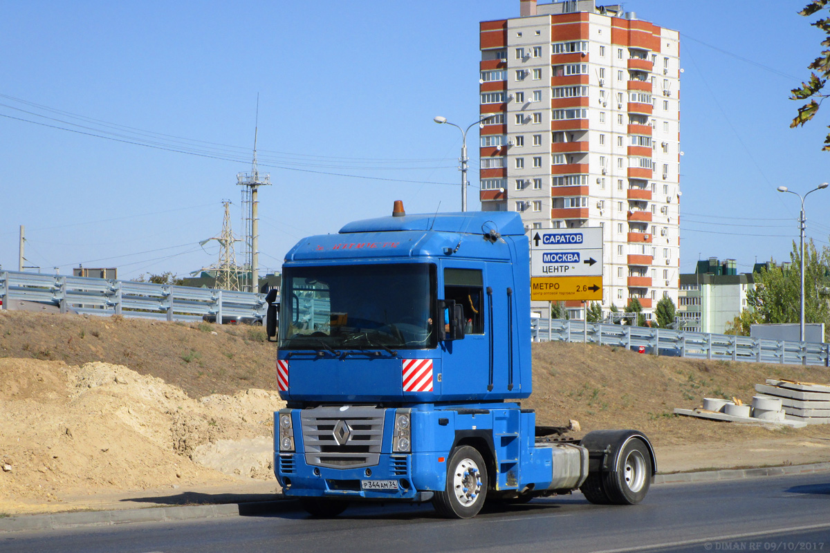 Волгоградская область, № Р 344 АМ 34 — Renault Magnum E-Tech ('2001)