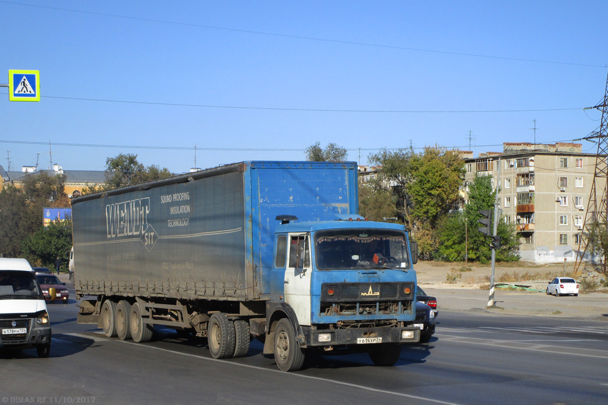 Волгоградская область, № У 614 ХР 34 — МАЗ-54323