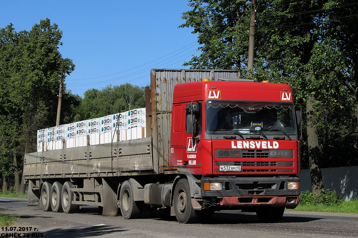 Калужская область, № Н 532 ВМ 40 — DAF 95 FT