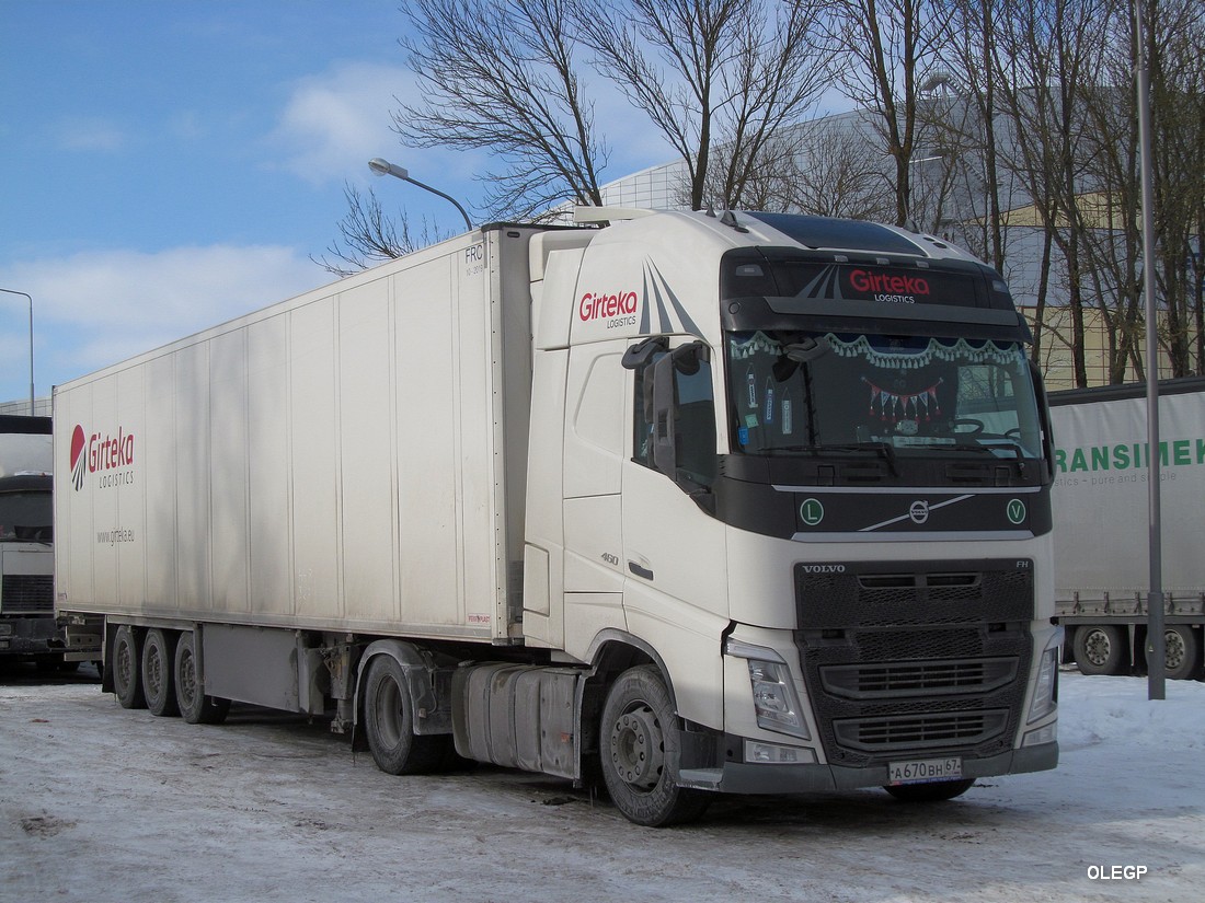 Смоленская область, № А 670 ВН 67 — Volvo ('2012) FH.460