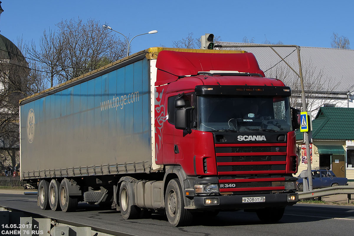 Вологодская область, № В 208 ОТ 35 — Scania ('Brazil) R340