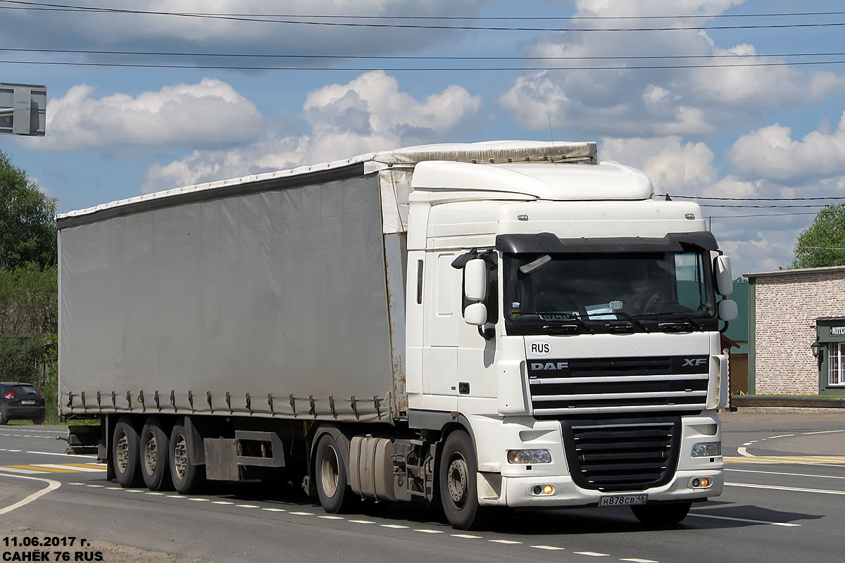 Курская область, № Н 878 СВ 46 — DAF XF105 FT