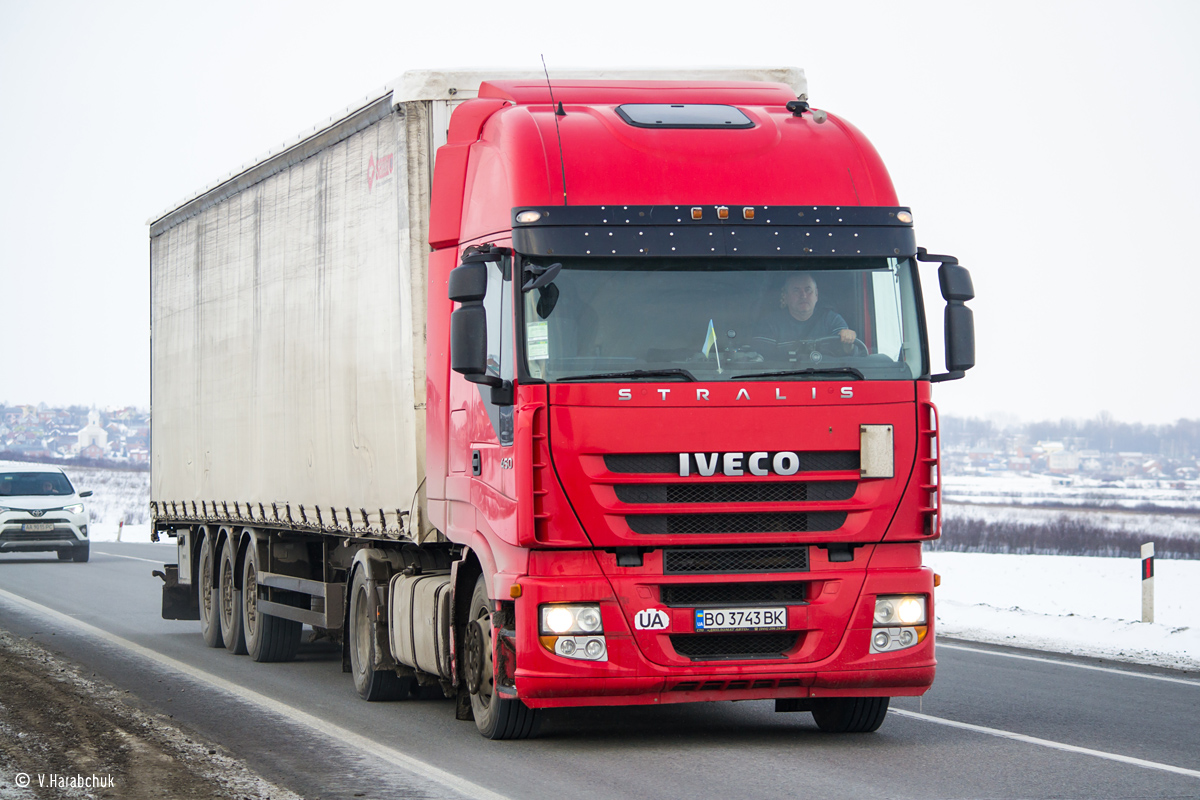 Тернопольская область, № ВО 3743 ВК — IVECO Stralis ('2007) 450