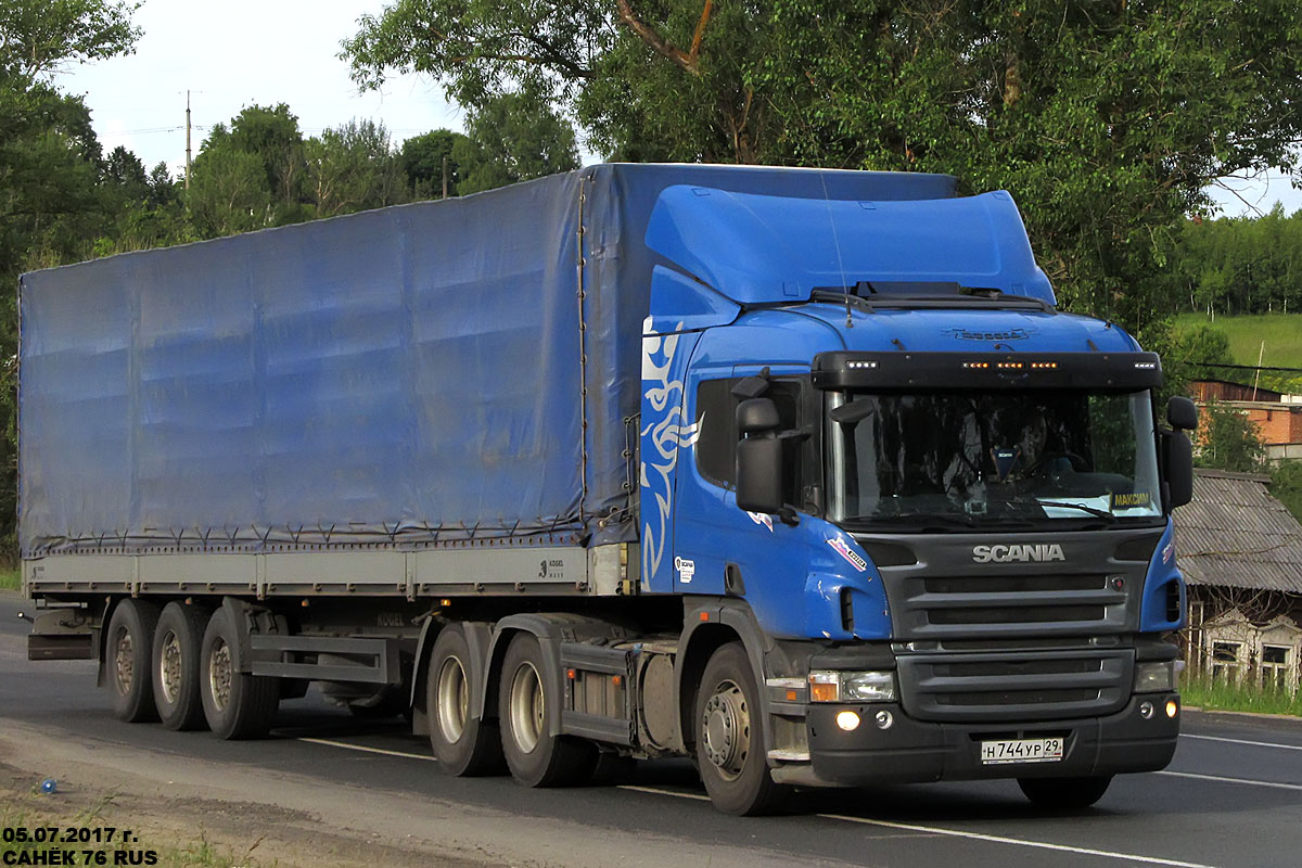 Архангельская область, № Н 744 УР 29 — Scania ('2004) P380