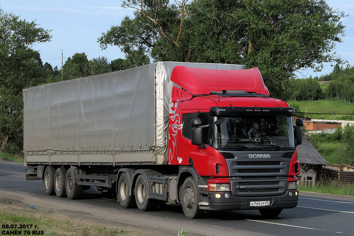 Архангельская область, № Н 745 УР 29 — Scania ('2004) P380