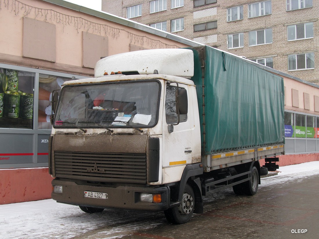 Брестская область, № АВ 4327-1 — МАЗ-4371 (общая модель)