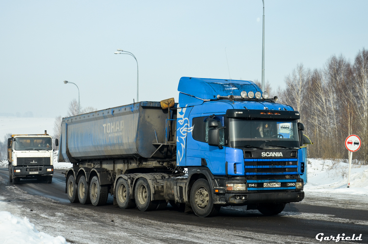 Кемеровская область, № О 826 ЕМ 142 — Scania ('1996) P114G