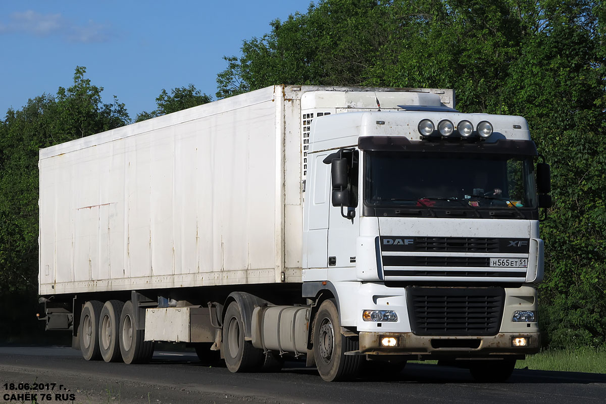 Мурманская область, № Н 565 ЕТ 51 — DAF XF95 FT