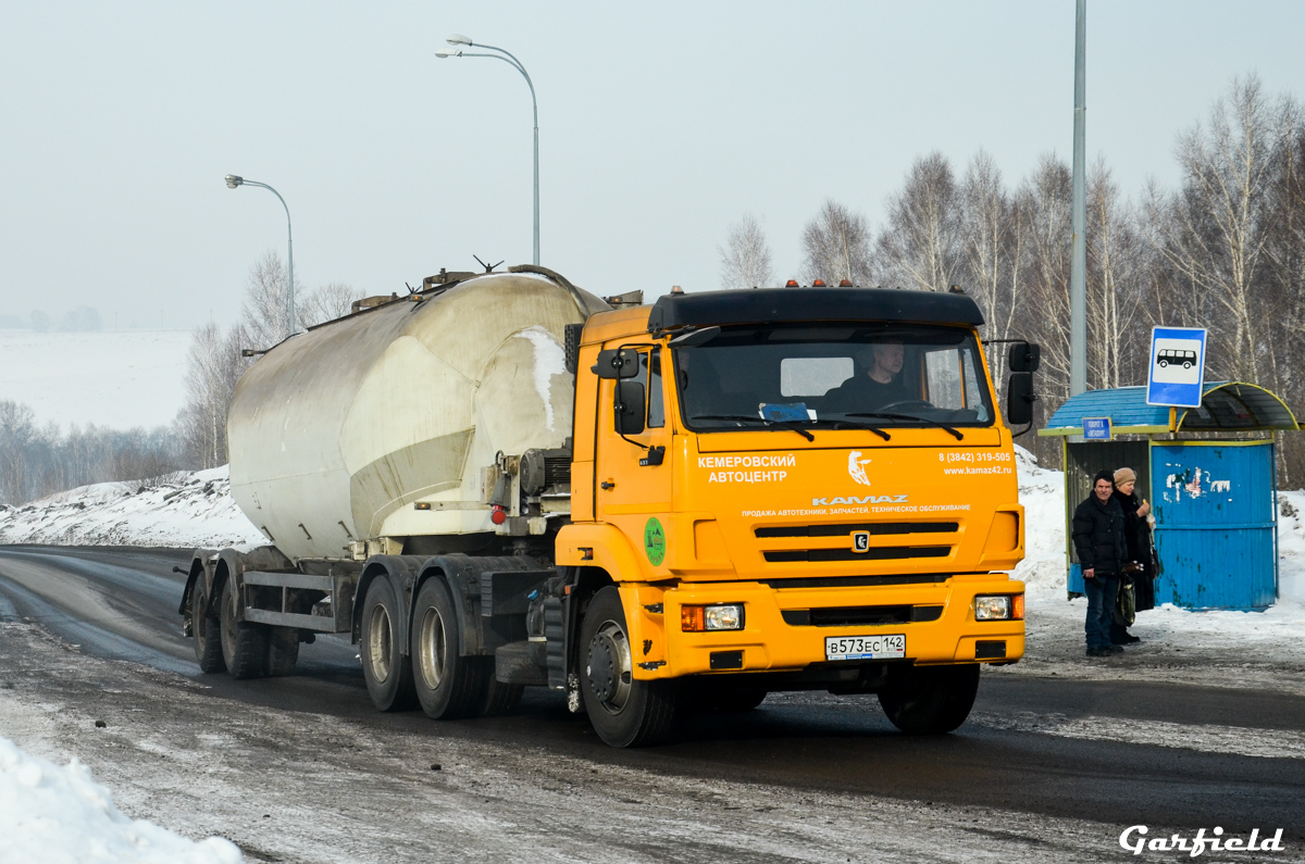 Кемеровская область, № В 573 ЕС 142 — КамАЗ-65116-A4