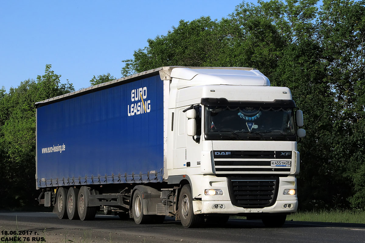 Архангельская область, № К 455 ТМ 29 — DAF XF105 FT