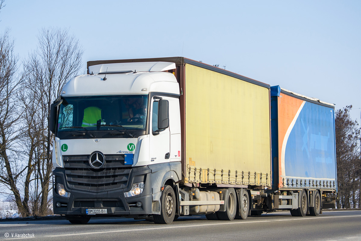 Сумская область, № ВМ 2235 ВІ — Mercedes-Benz Actros ('2011) 2545