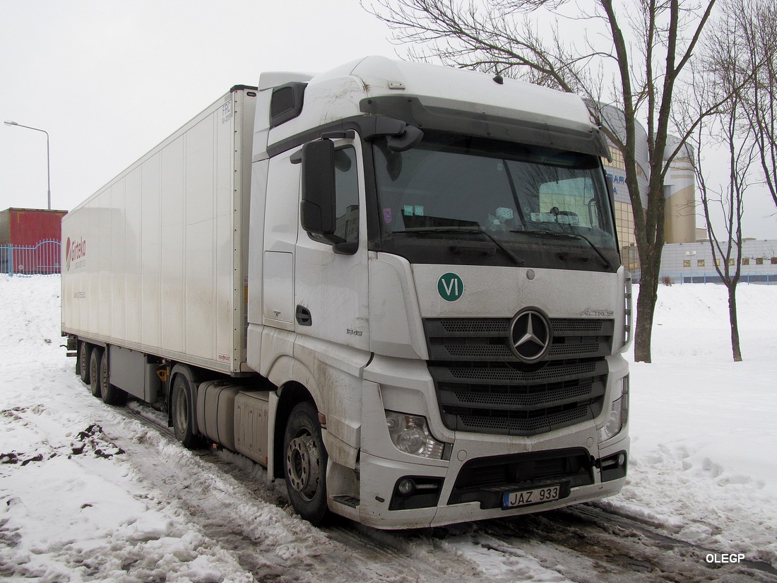 Литва, № JAZ 933 — Mercedes-Benz Actros ('2011) 1845