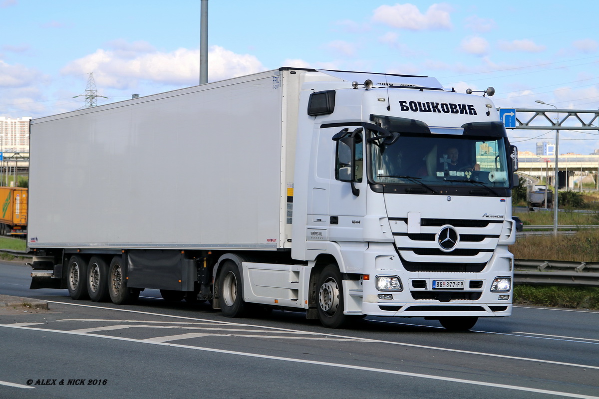 Сербия, № BG 877-FP — Mercedes-Benz Actros ('2009) 1844