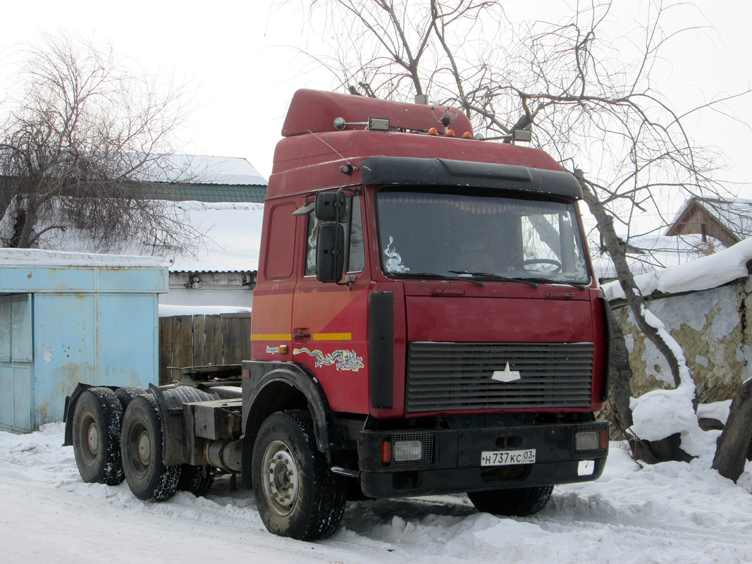 Бурятия, № Н 737 КС 03 — МАЗ-6422 (общая модель)