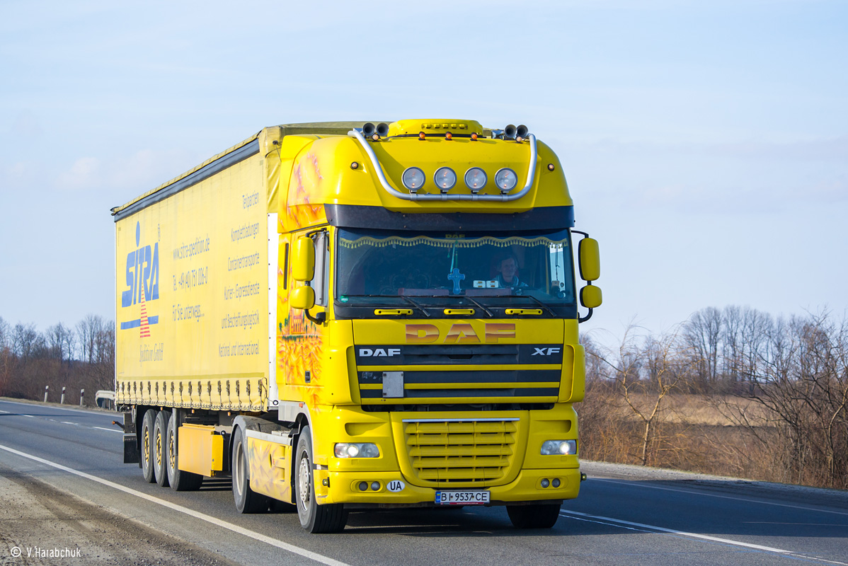 Полтавская область, № ВІ 9537 СЕ — DAF XF105 FT