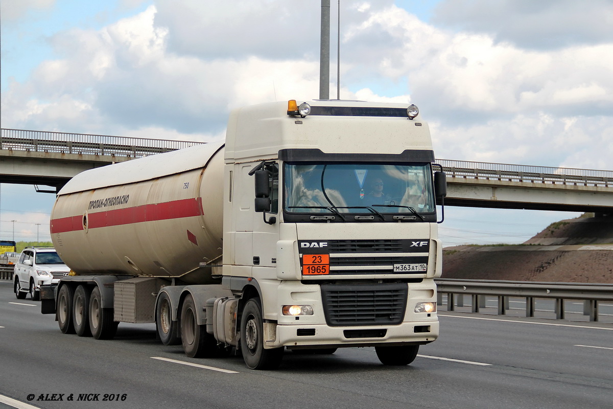 Карелия, № М 363 АТ 10 — DAF XF95 FTS