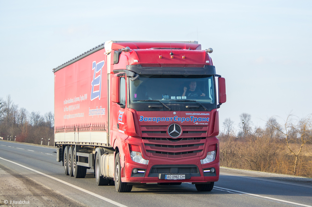 Закарпатская область, № АО 0982 СН — Mercedes-Benz Actros ('2011) 1845