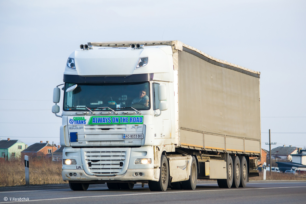 Закарпатская область, № АО 8033 ВО — DAF XF105 FT