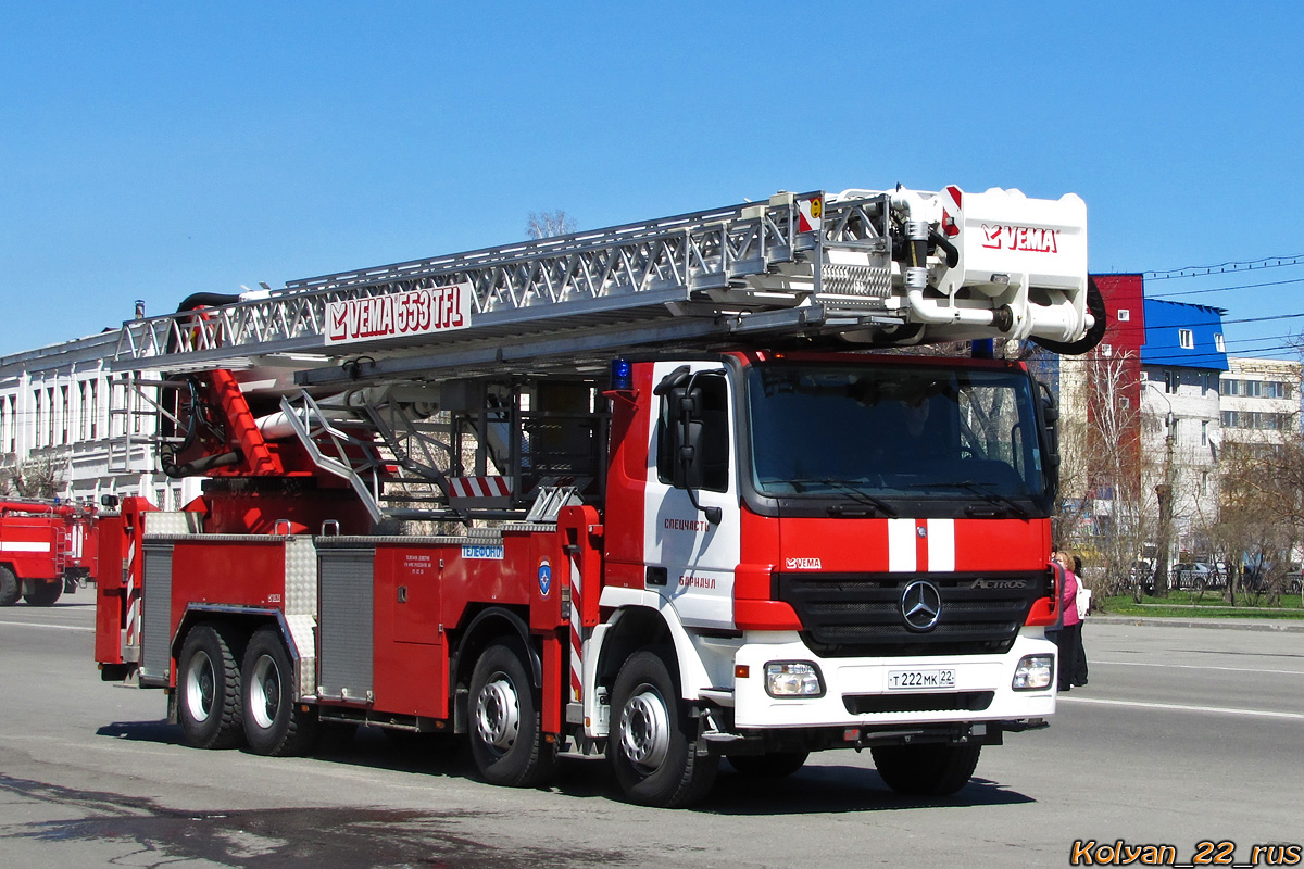 Алтайский край, № Т 222 МК 22 — Mercedes-Benz Actros ('2003); Алтайский край — День пожарной охраны 2013