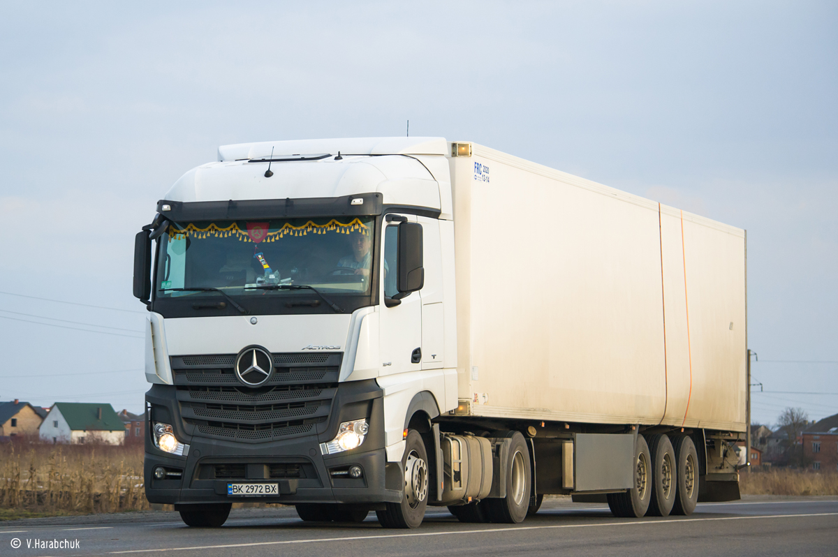 Ровненская область, № ВК 2972 ВХ — Mercedes-Benz Actros ('2011) 1845