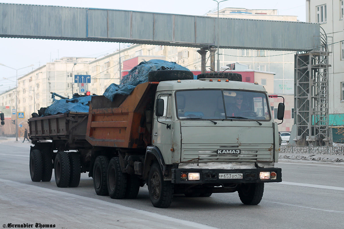 Саха (Якутия), № Р 653 ВО 14 — КамАЗ-55111-01 [55111A]