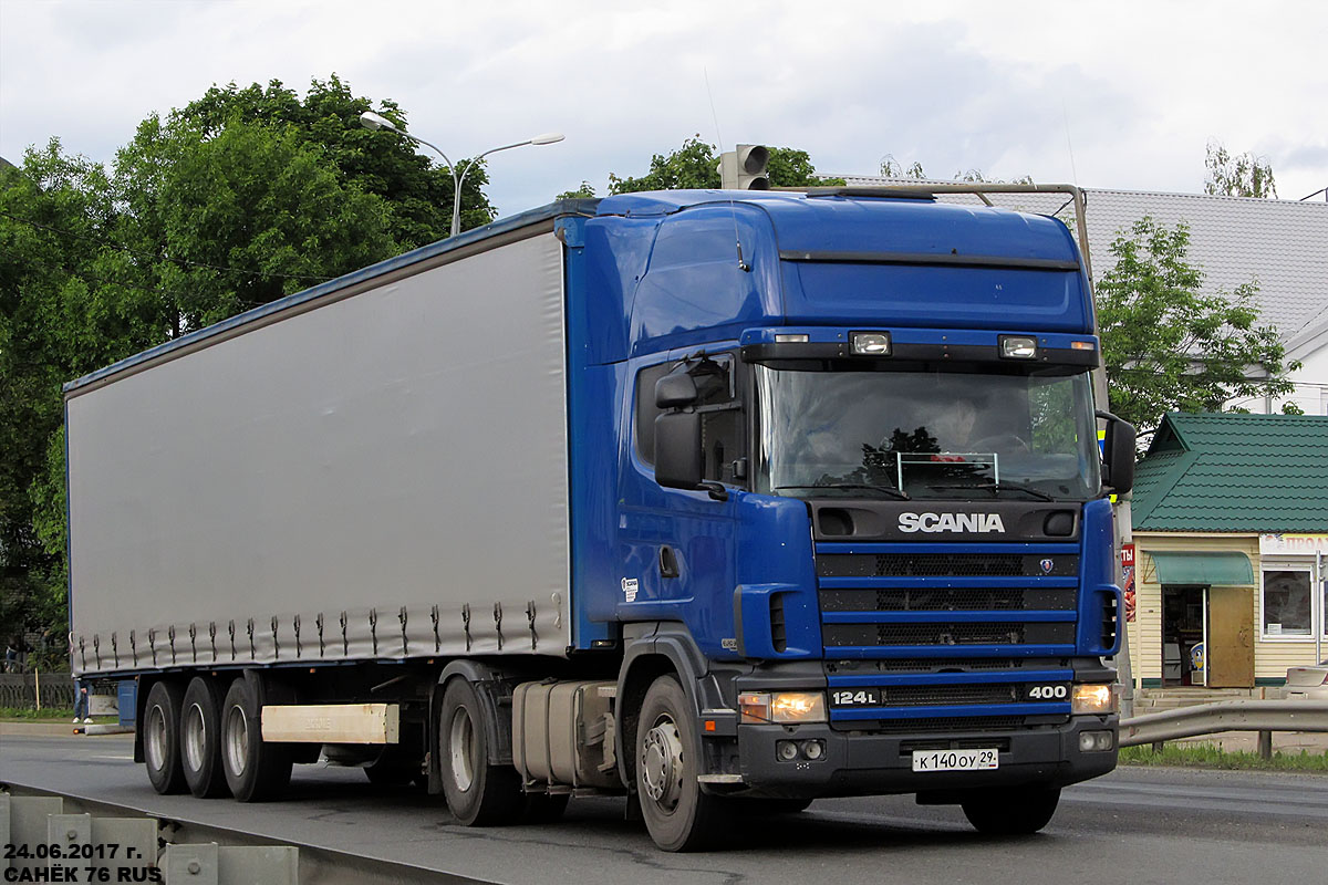 Архангельская область, № К 140 ОУ 29 — Scania ('1996) R124L