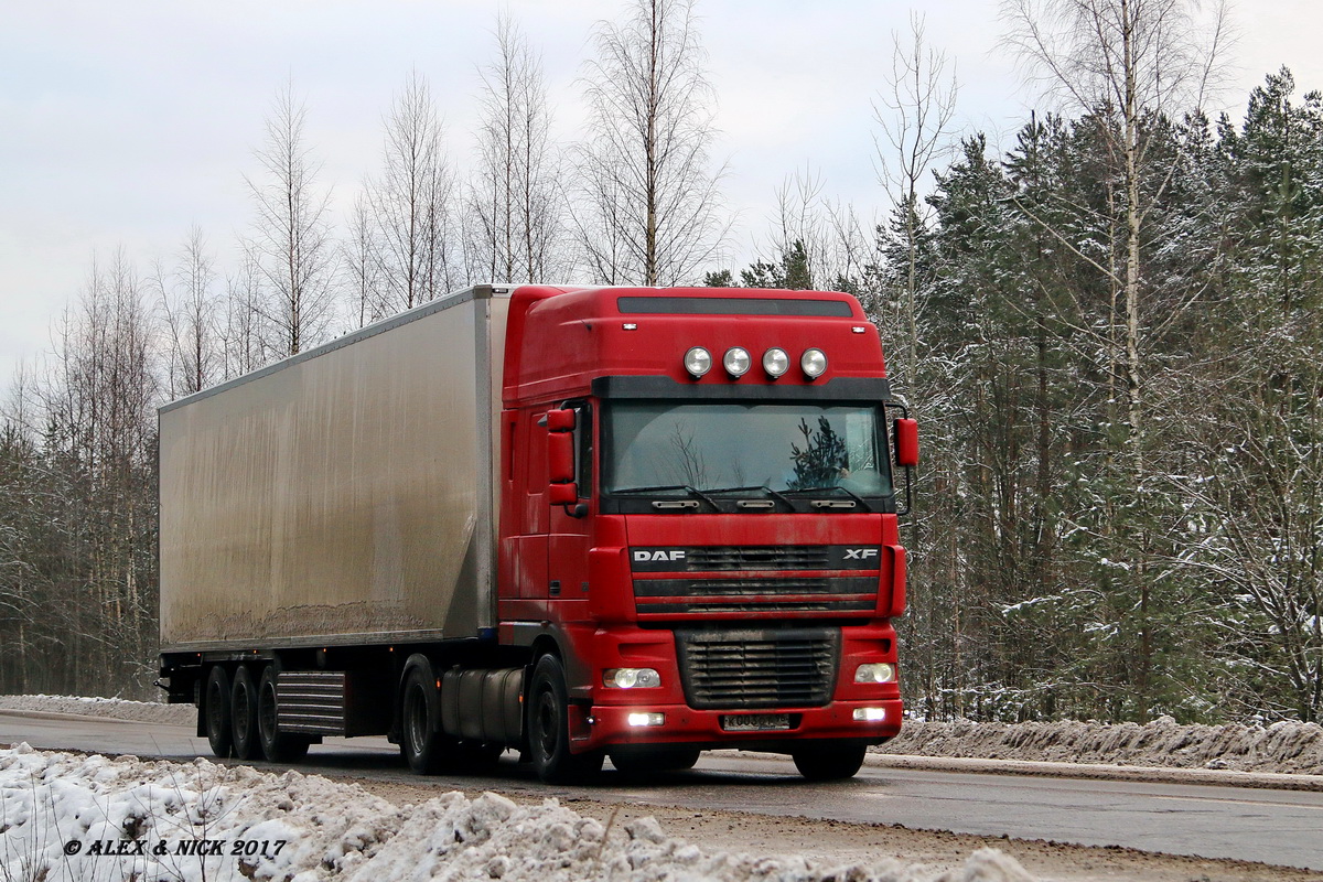 Свердловская область, № К 003 ОТ 96 — DAF XF95 FT