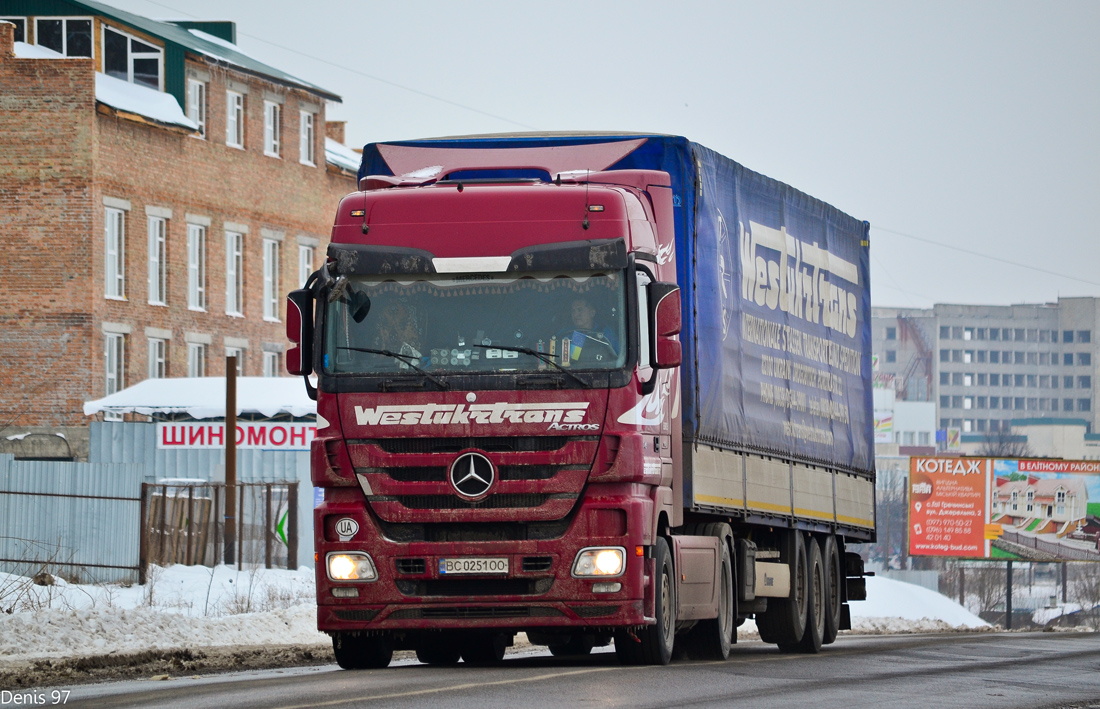 Львовская область, № ВС 0251 ОО — Mercedes-Benz Actros ('2009) 1846