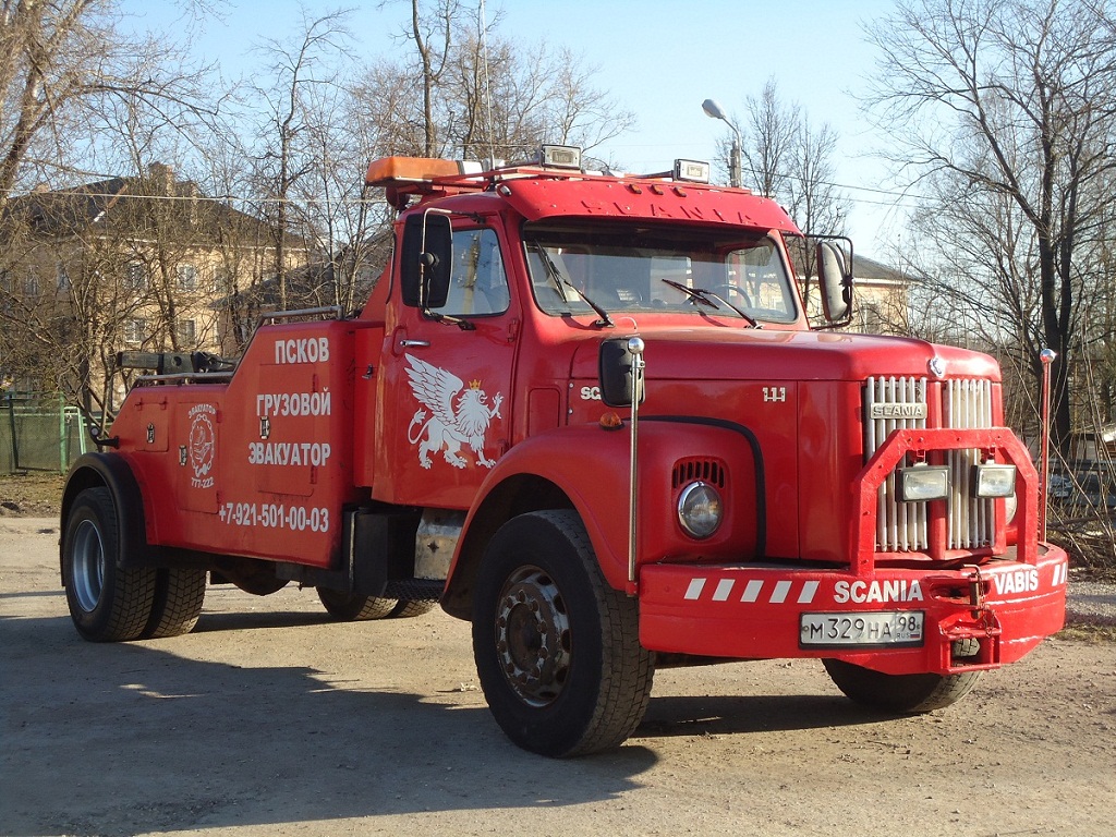 Псковская область, № М 329 НА 98 — Scania (I) (общая модель)