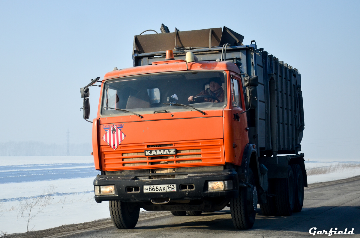 Кемеровская область, № Н 866 АХ 142 — КамАЗ-65115 (общая модель)