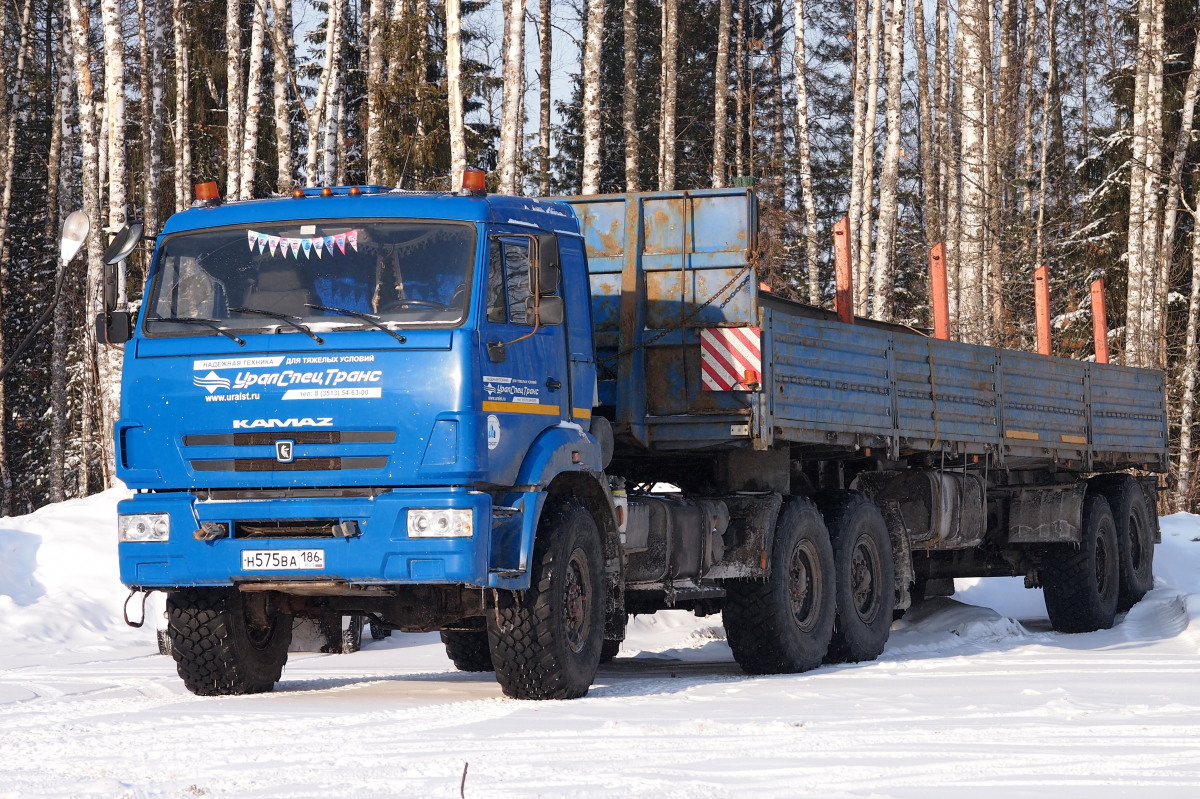 Ханты-Мансийский автоном.округ, № Н 575 ВА 186 — КамАЗ-43118 (общая модель)