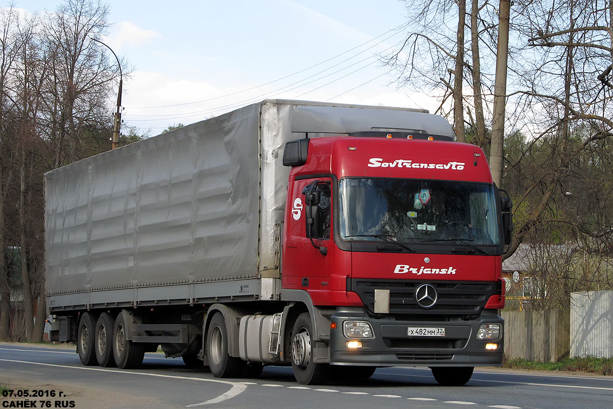 Брянская область, № Х 482 ММ 32 — Mercedes-Benz Actros ('2003) 1841