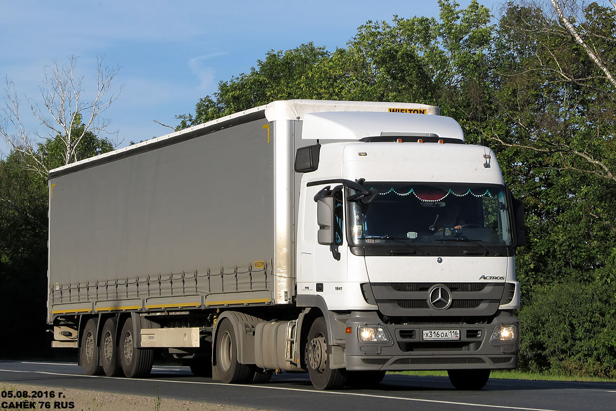 Татарстан, № Х 316 ОА 116 — Mercedes-Benz Actros '09 1841 [Z9M]