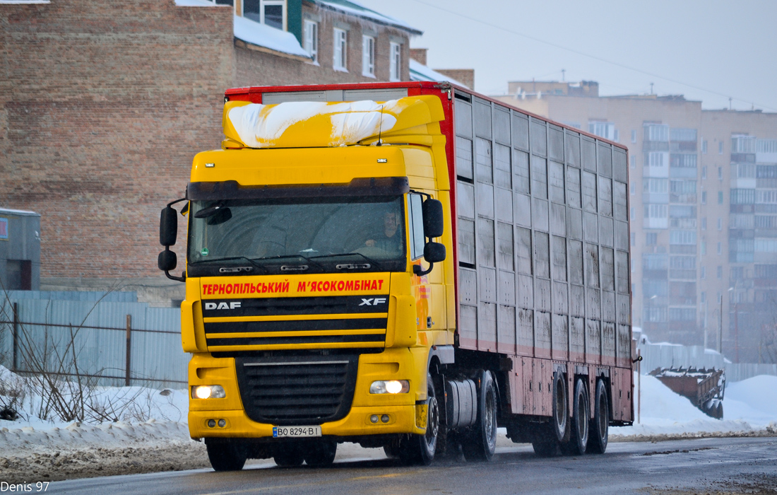 Тернопольская область, № ВО 8294 ВІ — DAF XF105 FT