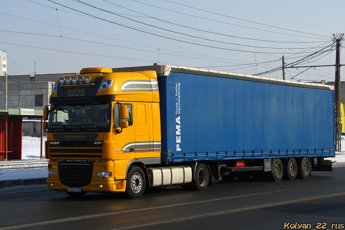 Алтайский край, № К 456 ХТ 22 — DAF XF105 FT