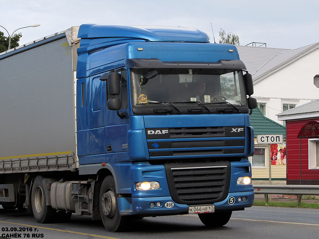 Смоленская область, № К 066 НВ 67 — DAF XF105 FT