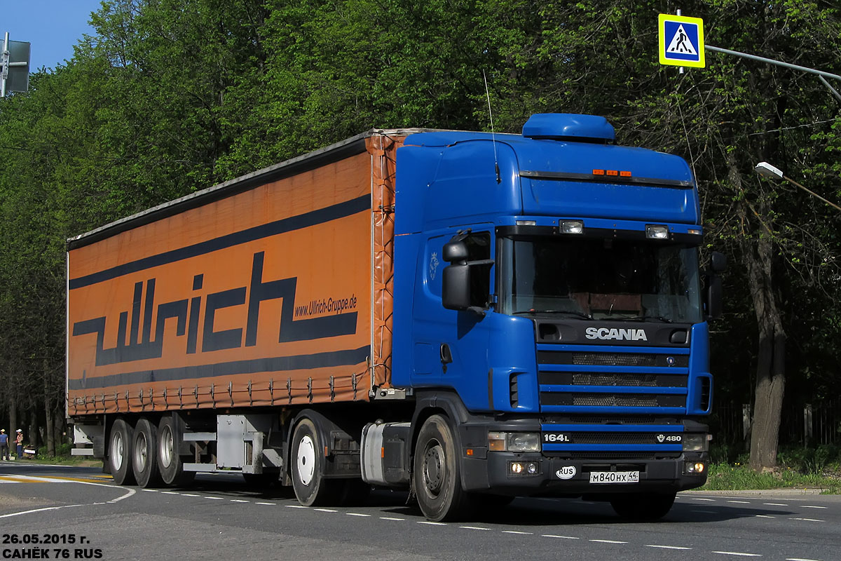 Костромская область, № М 840 НХ 44 — Scania ('1996) R164L